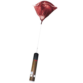 A dropsonde is a sensor that measures temperature, pressure, wind and humidity of the atmosphere.