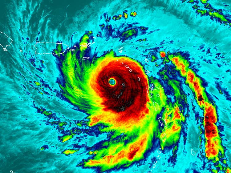 Satellite image of Maria.